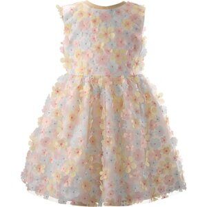 Rachel Riley Flutter Flower Party Dress Size 6